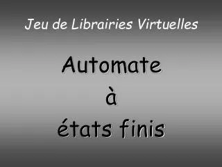 automate tats finis