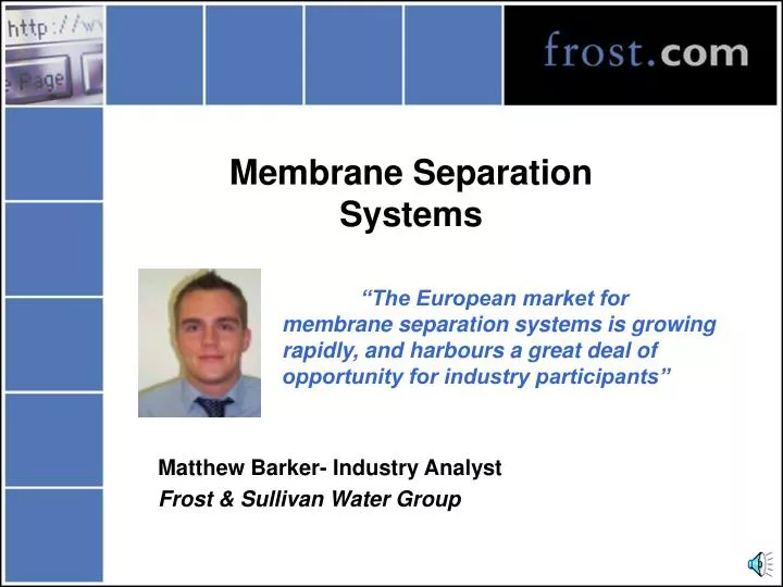 membrane separation systems