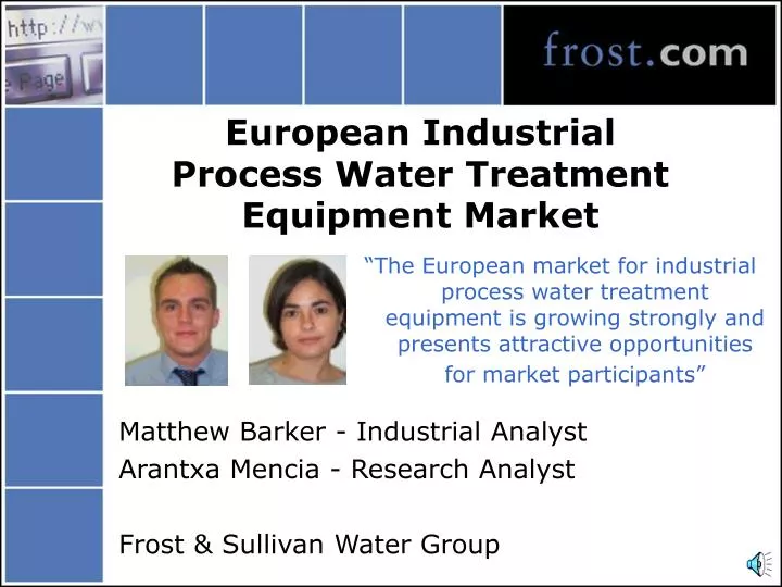 european industrial process water treatment equipment market