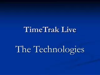 TimeTrak Live