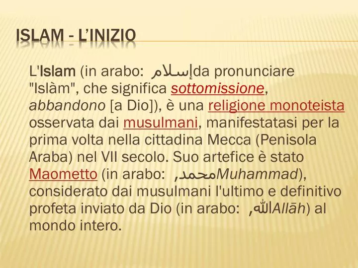 islam l inizio