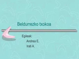 beldurrezko txokoa