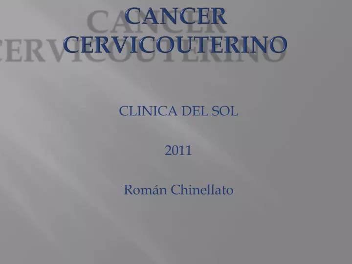 cancer cervicouterino