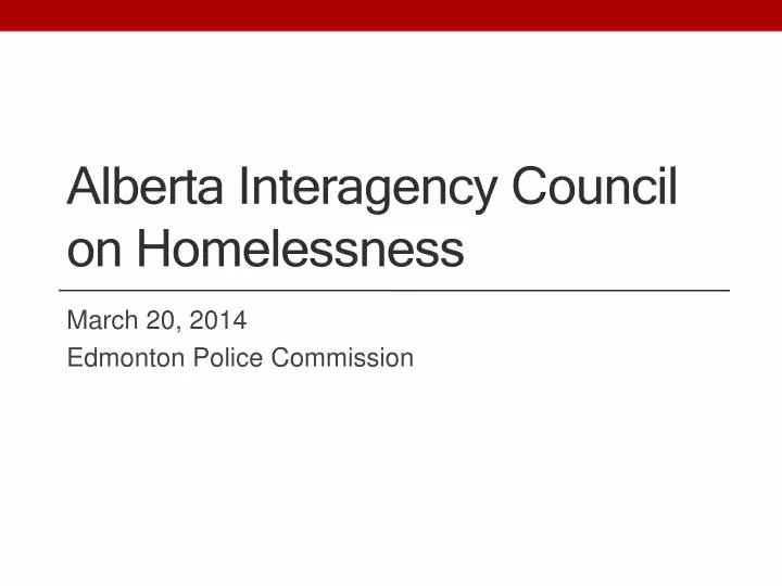 alberta interagency council on homelessness