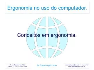 conceitos em ergonomia
