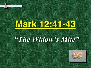 Mark 12:41-43