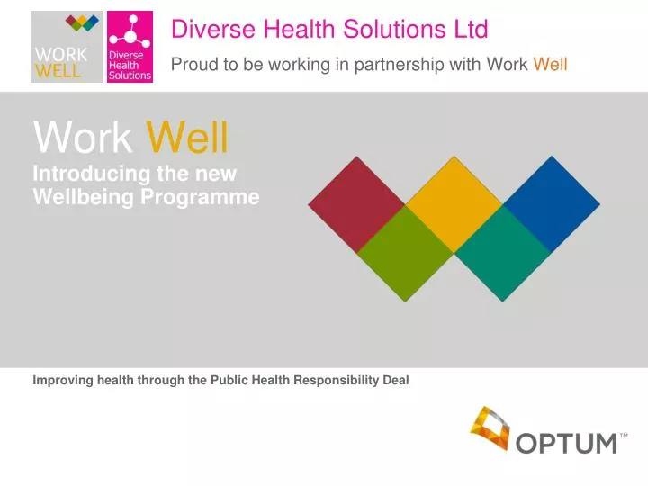 work well introducing the new wellbeing programme