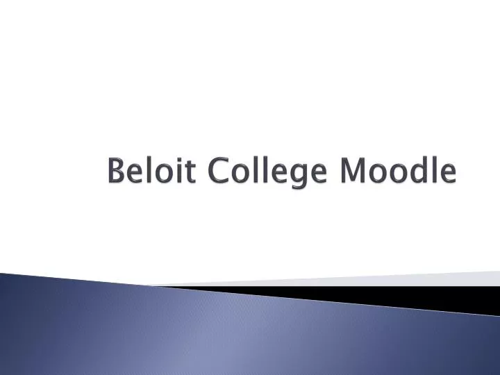 beloit college moodle