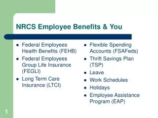 NRCS Employee Benefits &amp; You