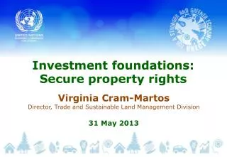 Investment foundations: Secure property rights