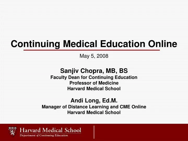 continuing medical education online