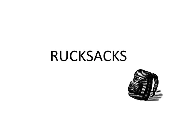 rucksacks