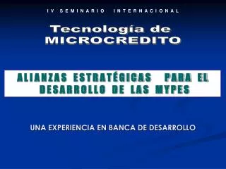 una experiencia en banca de desarrollo