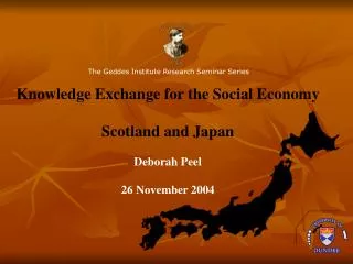 The Geddes Institute Research Seminar Series