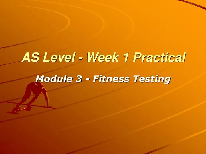 as level week 1 practical