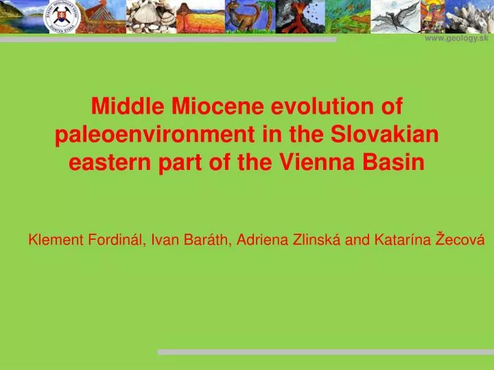 middle miocene evolution of paleoenvironment in the slovakian eastern part of the vienna basin