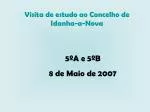 Visita de estudo ao Concelho de Idanha-a-Nova - slide 1