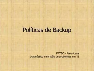 pol ticas de backup