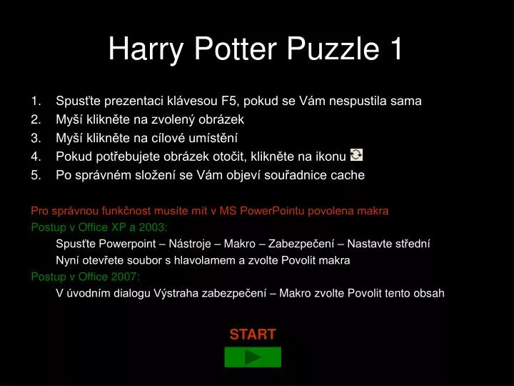 harry potter puzzle 1