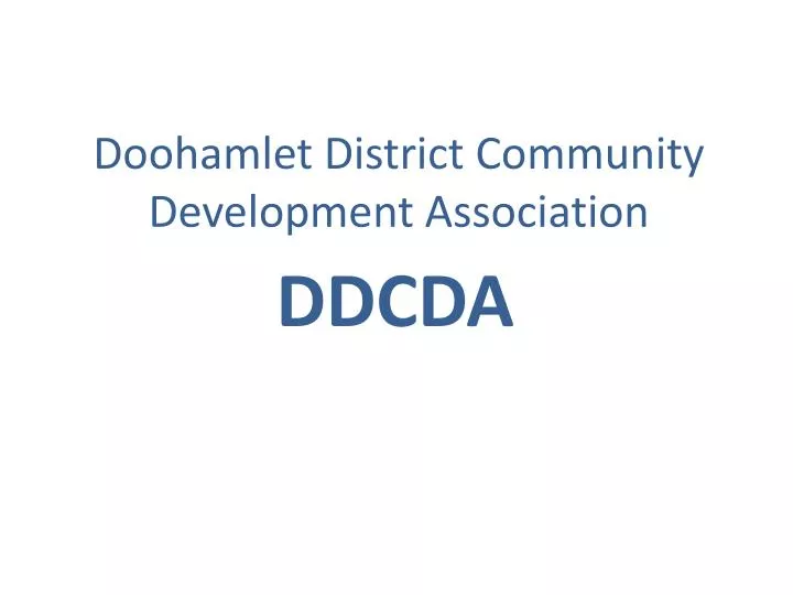 doohamlet district community development association