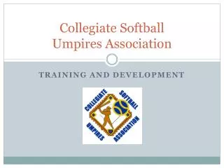 Collegiate Softball Umpires Association