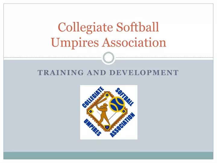collegiate softball umpires association