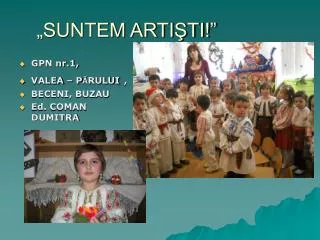 suntem arti ti