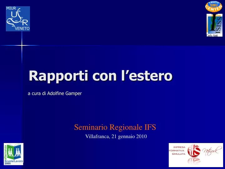 rapporti con l estero