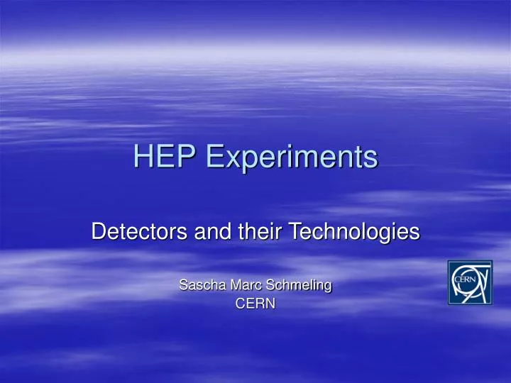hep experiments