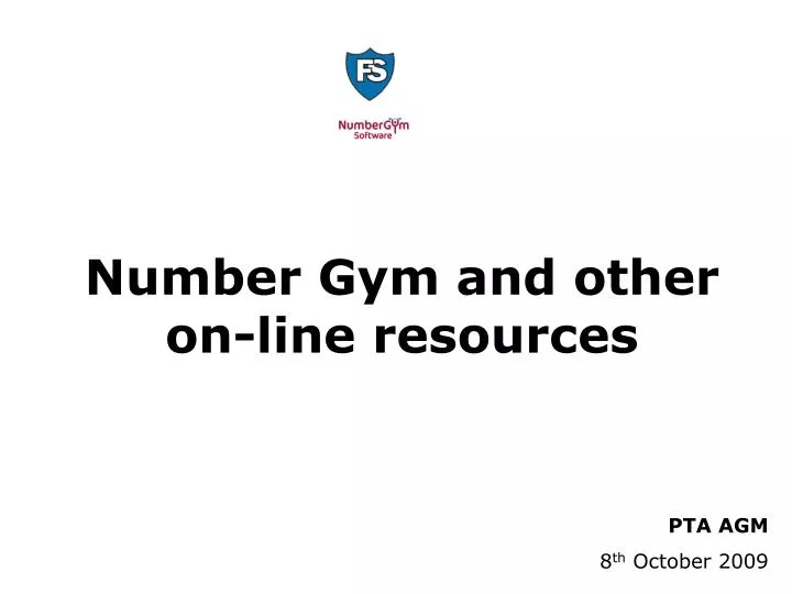 number gym and other on line resources