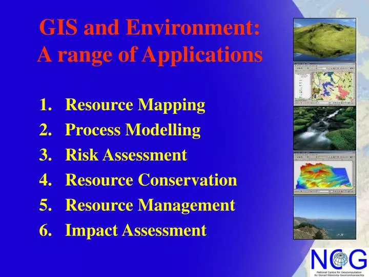 gis and environment a range of applications