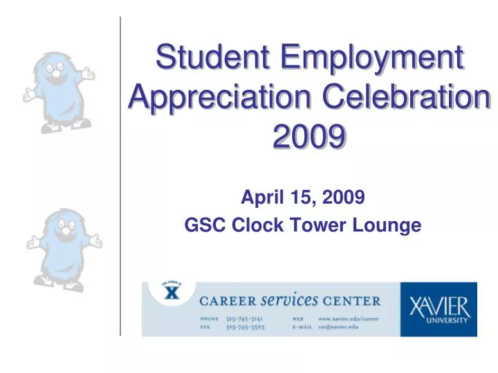 student employment appreciation celebration 2009