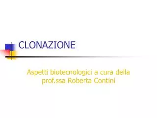 clonazione