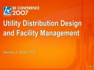 Utility Distribution Design and Facility Management