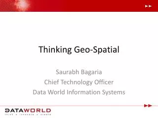 Thinking Geo-Spatial