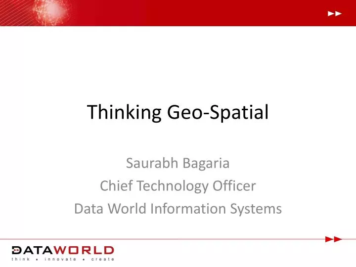 thinking geo spatial