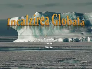 incalzirea globala