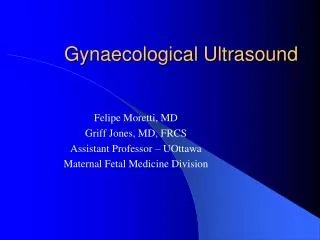 Gynaecological Ultrasound