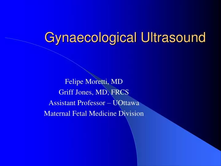 gynaecological ultrasound