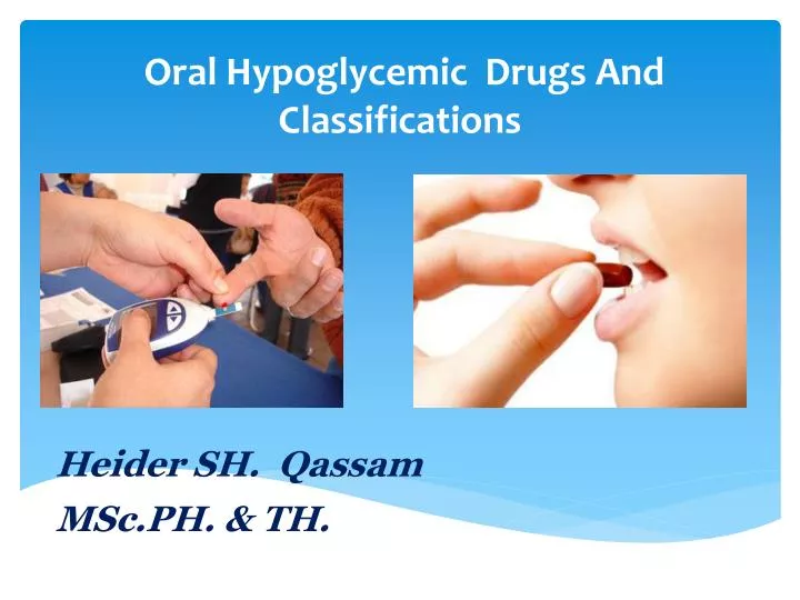 oral hypoglycemic drugs and classifications
