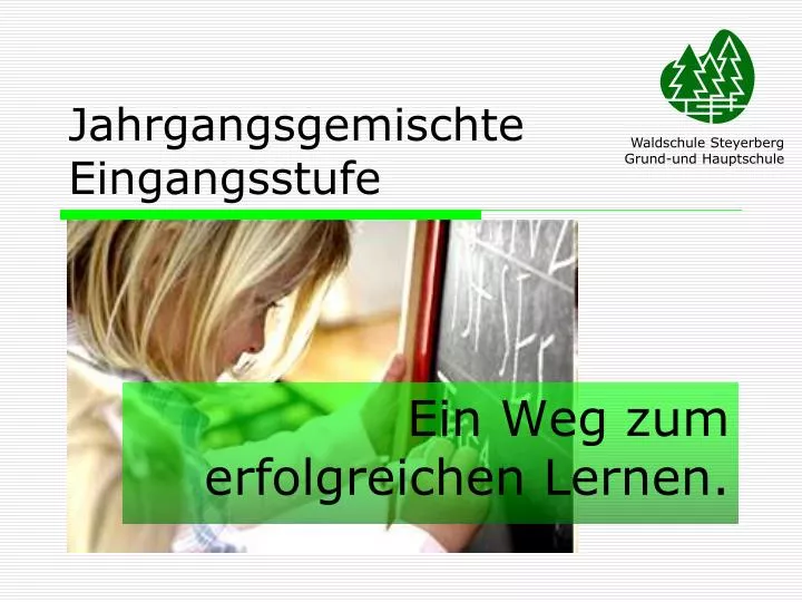 jahrgangsgemischte eingangsstufe