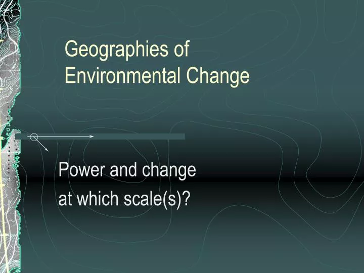 geographies of environmental change