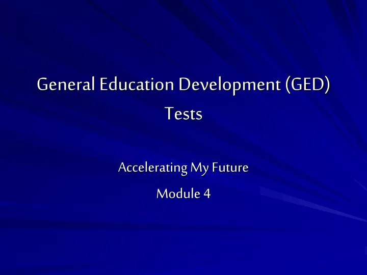 general education development ged tests