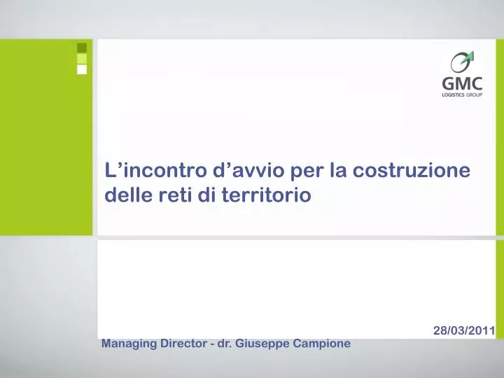 l incontro d avvio per la costruzione delle reti di territorio