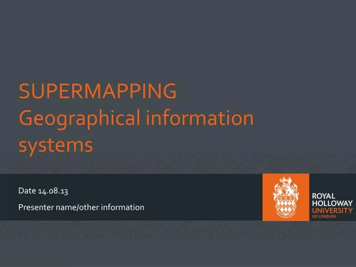 supermapping geographical information systems