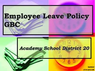 Employee Leave Policy GBC