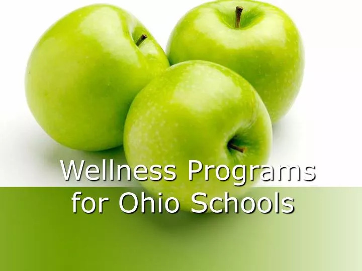 wellness programs for ohio schools