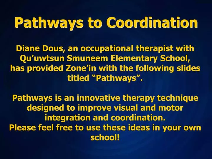 pathways to coordination