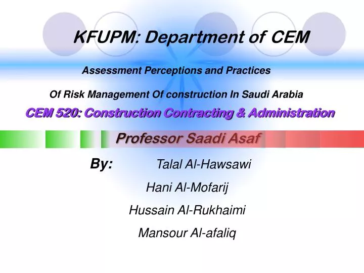 kfupm department of cem