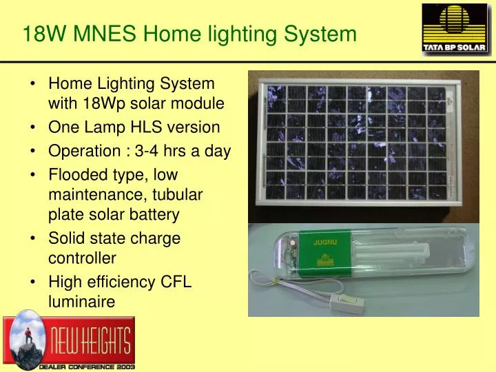 18w mnes home lighting system